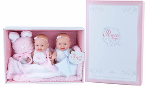 Bambole Gemelli Rauber con Accessori 20 CM in Scatola - 2125