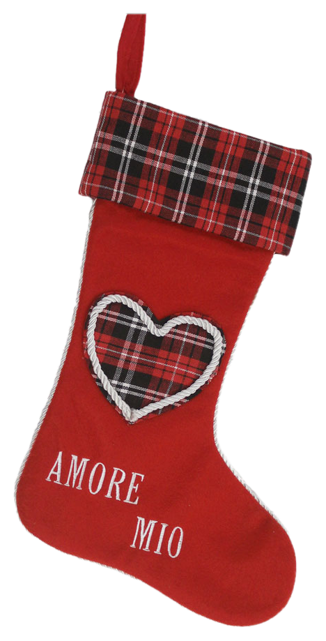 Calza Della Befana "amore Mio" 40 CM in Pannolenci Dolci Regali Caramelle - 94106