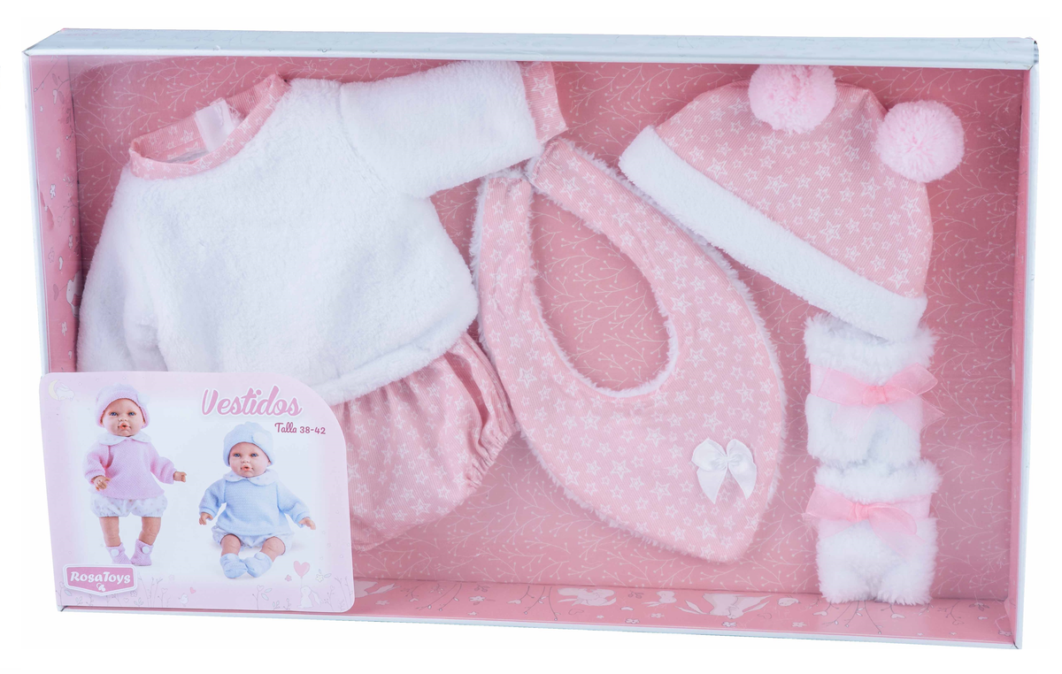 Vestiti per Bambole Rauber da 40 CM 5 Pezzi Accessori Abiti in Scatola - 0222/2