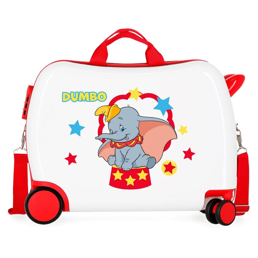 Trolley da Viaggio Dumbo DISNEY in ABS Valigia Cavalcabile Bagaglio 50x38x20 CM - 4759825