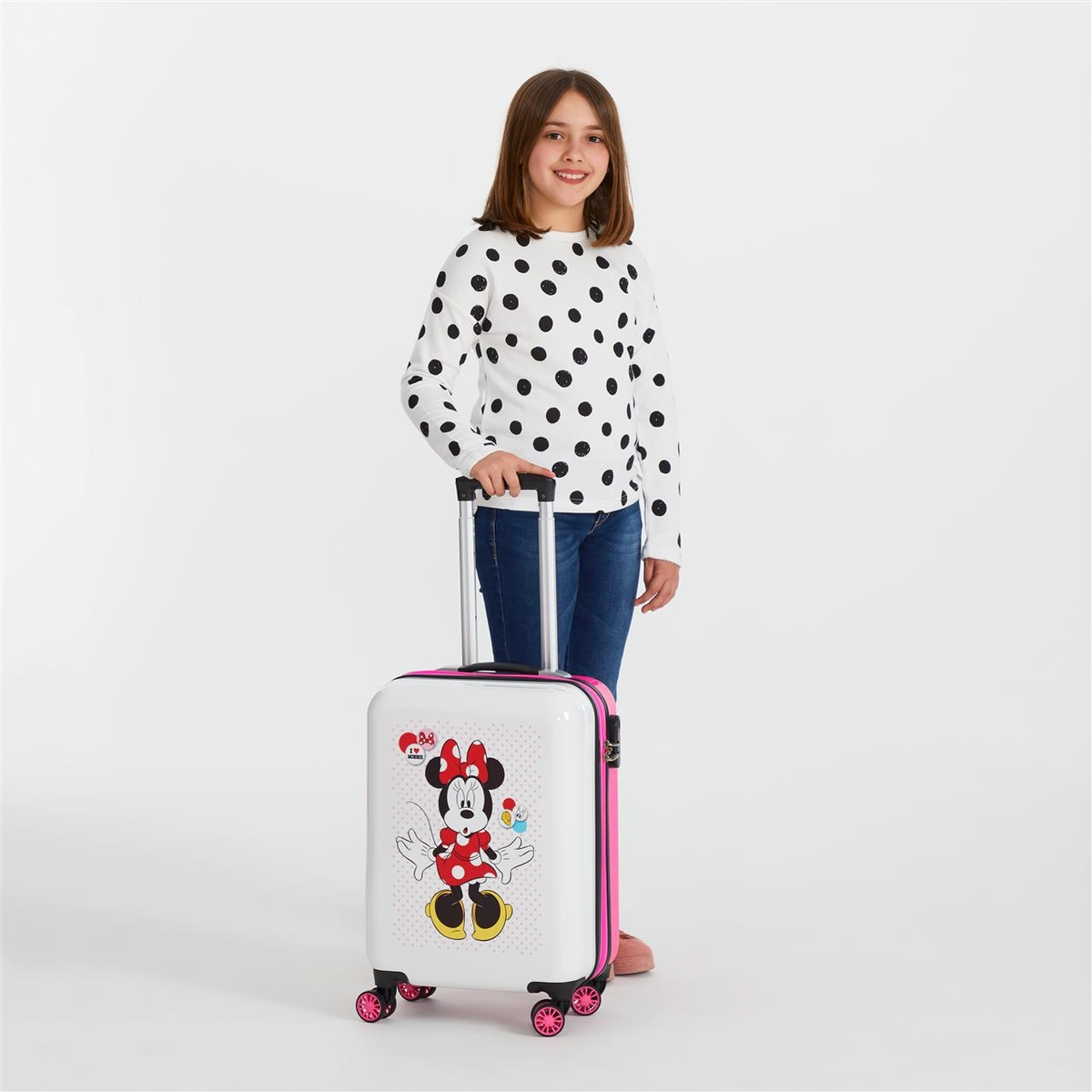 Trolley Minnie DISNEY Valigia da Viaggio Cm. 55x38x20 in ABS - 4681766