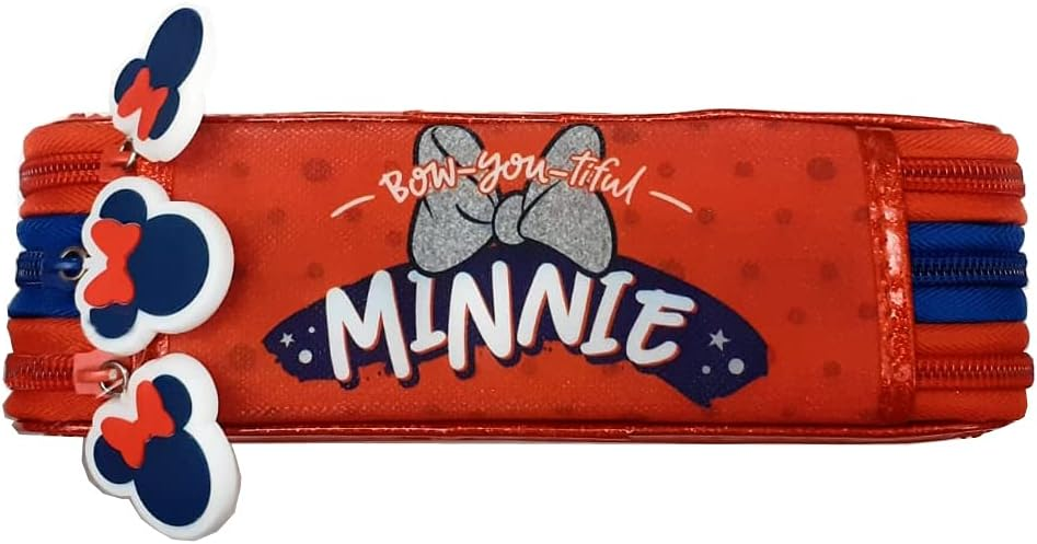 Astuccio Scuola Minnie DISNEY Multiscomparto 3 Zip Portacolori Giotto - 1004p9683
