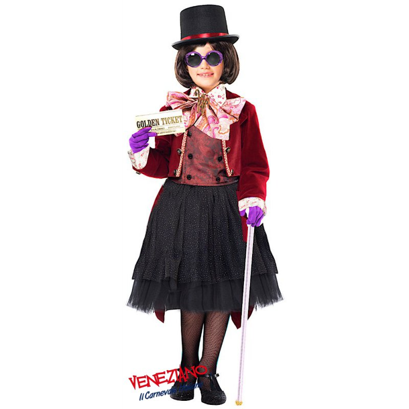 Costume Vestito Travestimento Abito Carnevale Regina Del Cioccolato - 57143