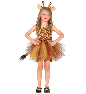 Set Travestimento Giraffa Tutu Copricapo Accessori Carnevale - 10361