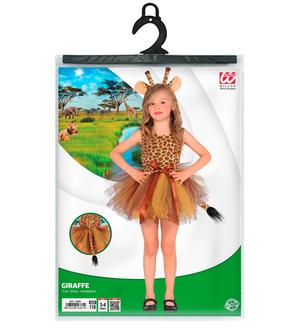 Set Travestimento Giraffa Tutu Copricapo Accessori Carnevale - 10361