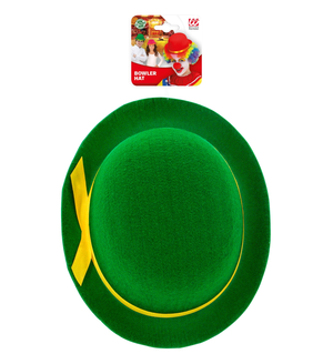 Bombetta Verde Clown Cappello in Feltro Accessri Abito Vestito Carnevale Bambino - 32634