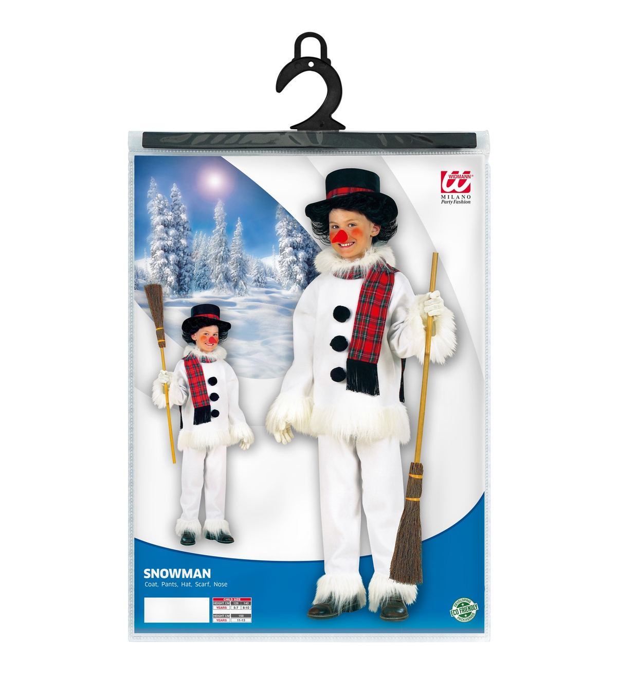 Costume Carnevale Pupazzo di Neve Bambino Abito Travestimento - 5573