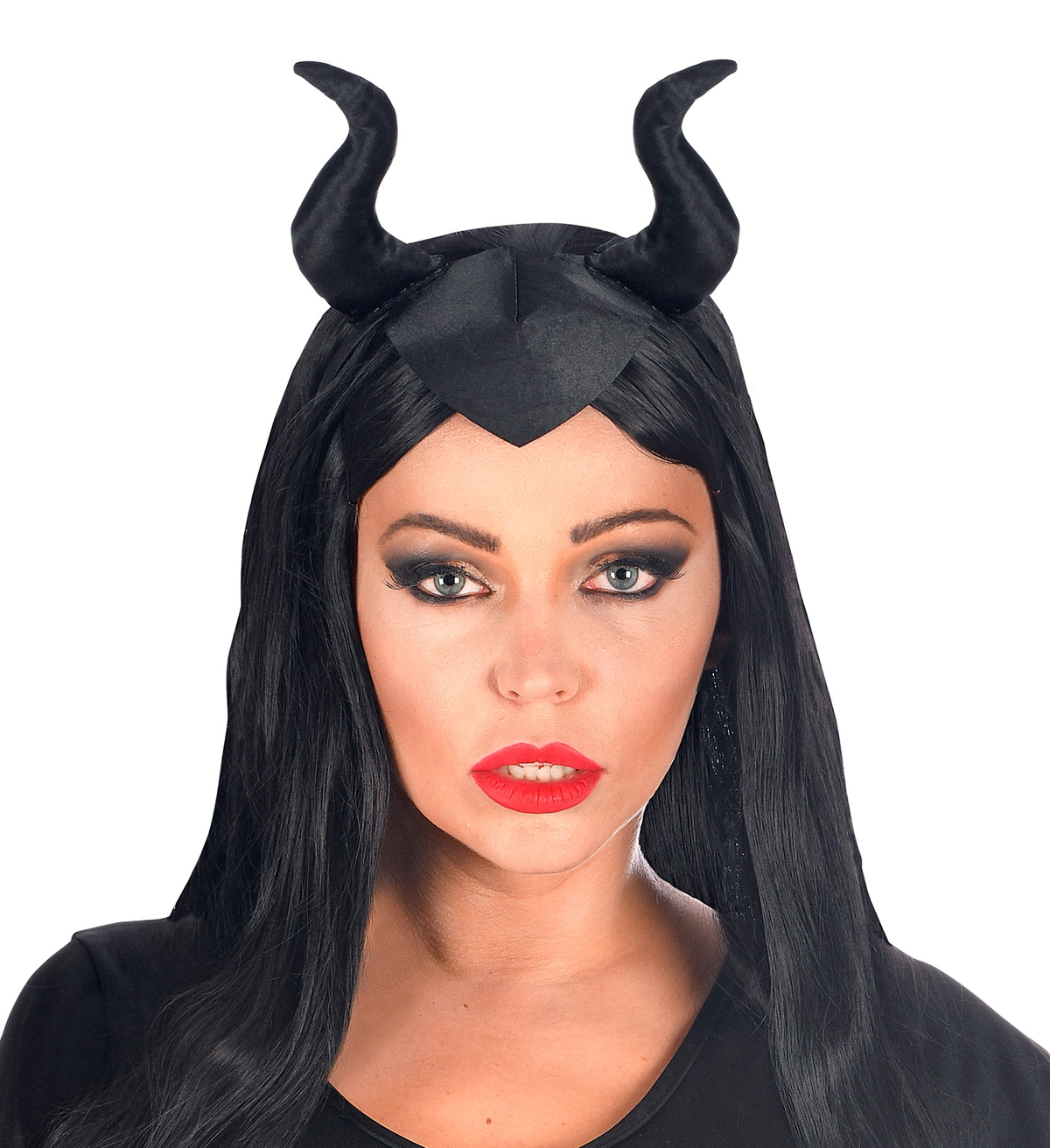 Cerchietto con Applicazioni Malefica Accessori Travestimento Carnevale - 00310
