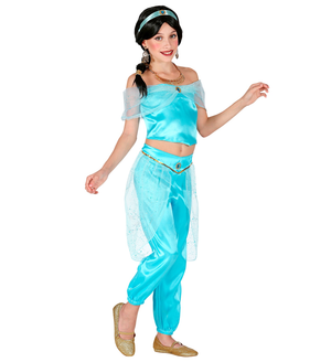 Costume Carnevale Jasmine Principessa Araba Bambina Abito Travestimento - 0988