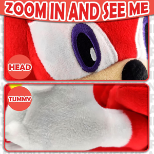 Peluche Sonic Knuckles Supersonico Pupazzo Cm. 30 - 311733
