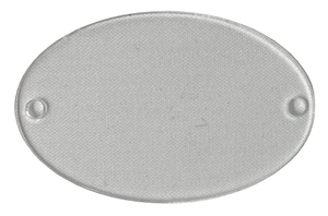 Segnaposto in Plexiglass Trasparente Ovale Personalizzabile da Tavolo per Feste e Cerimonie - Segnap-P-3