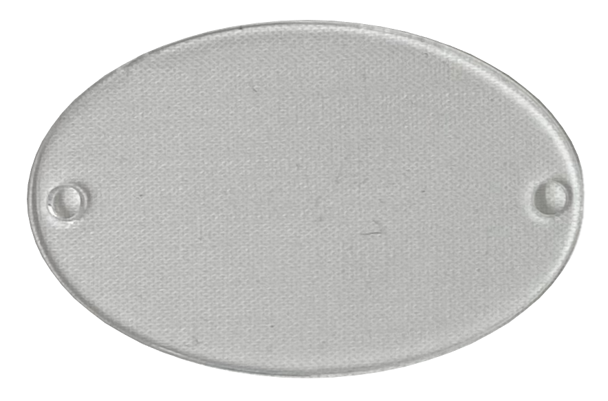 Segnaposto in Plexiglass Trasparente Ovale Personalizzabile da Tavolo per Feste e Cerimonie - Segnap-P-3