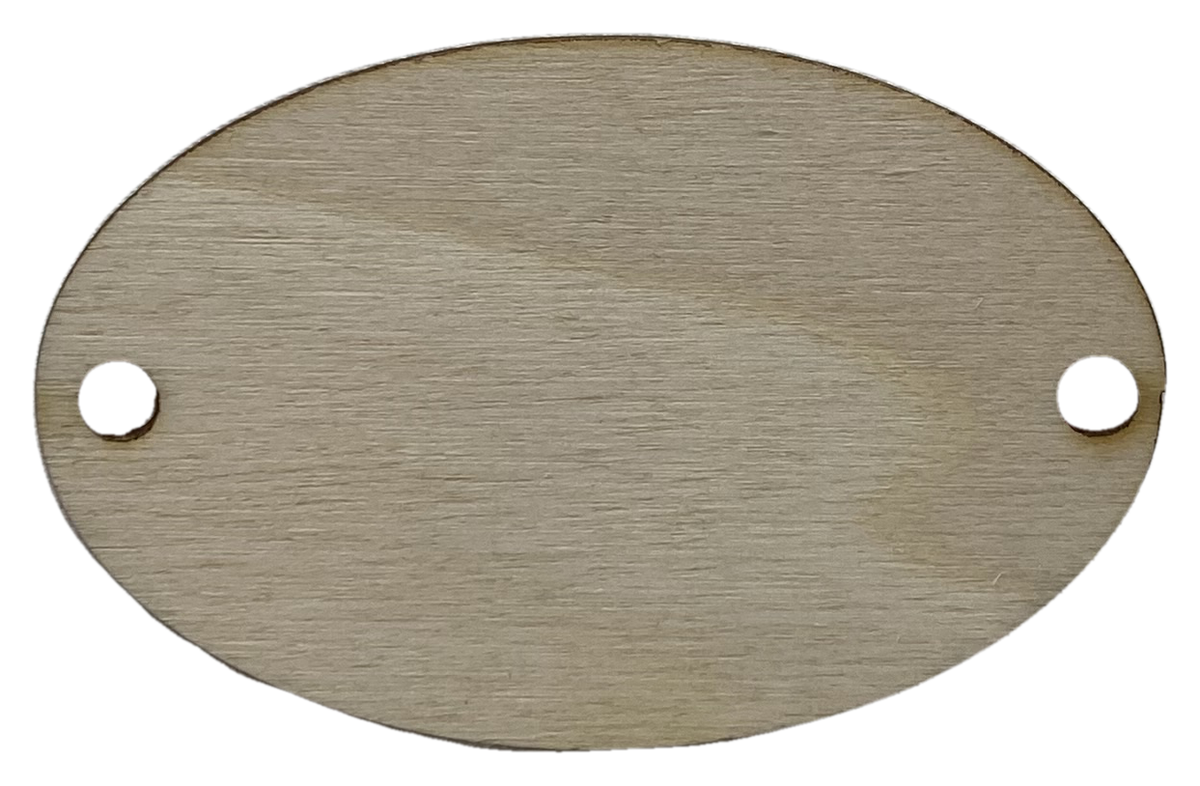 Segnaposto in Legno Ovale Personalizzabile da Tavolo per Feste e Cerimonie - Segnap-L-3