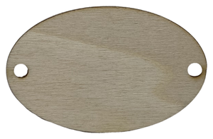 Segnaposto in Legno Ovale Personalizzabile da Tavolo per Feste e Cerimonie - Segnap-L-3