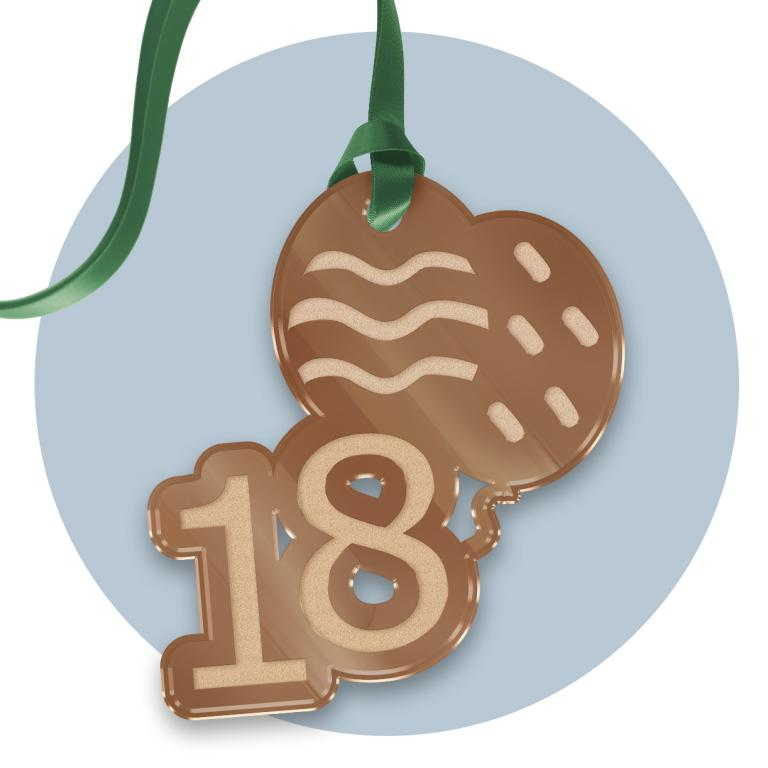 Tag in Plexiglass per Bomboniere 18° Compleanno Segnaposto Etichetta Personalizzabile per Feste e Cerimonie - Tagplex1