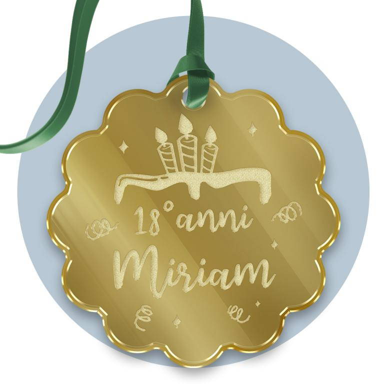 Tag in Plexiglass per Bomboniere Fiore Segnaposto Etichetta Personalizzabile per Feste e Cerimonie - Tagplex2