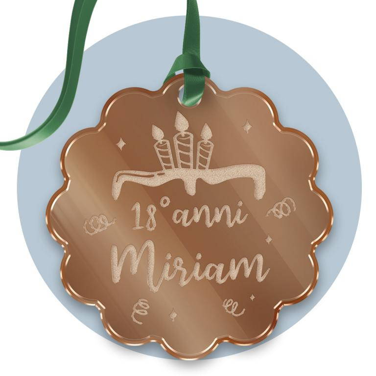 Tag in Plexiglass per Bomboniere Fiore Segnaposto Etichetta Personalizzabile per Feste e Cerimonie - Tagplex2