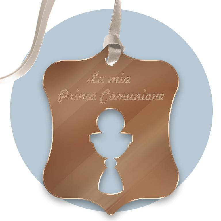 Tag in Plexiglass per Bomboniere Prima Comunione Segnaposto Etichetta Personalizzabile per Feste e Cerimonie - Tagplex7