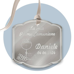Tag in Plexiglass per Bomboniere Prima Comunione Segnaposto Etichetta Personalizzabile per Feste e Cerimonie - Tagplex8
