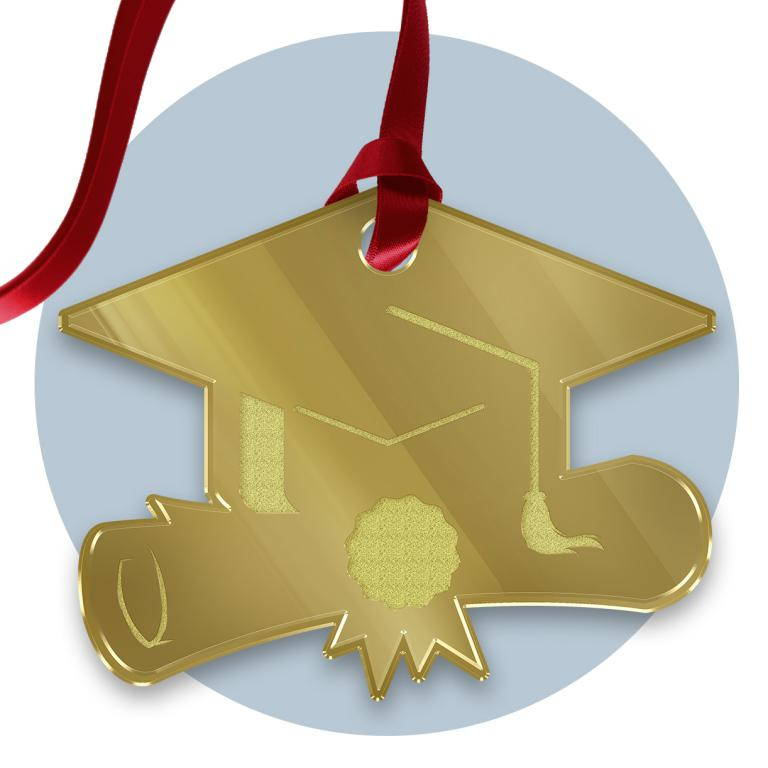 Tag in Plexiglass per Bomboniere Laurea Segnaposto Etichetta Personalizzabile per Feste e Cerimonie - Tagplex9