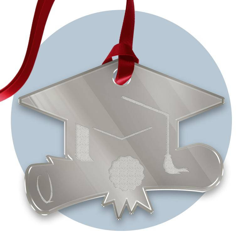 Tag in Plexiglass per Bomboniere Laurea Segnaposto Etichetta Personalizzabile per Feste e Cerimonie - Tagplex9