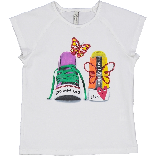 T-Shirt Maglietta Ragazza Birba 97% Co 3% Ea - 64486.00/g