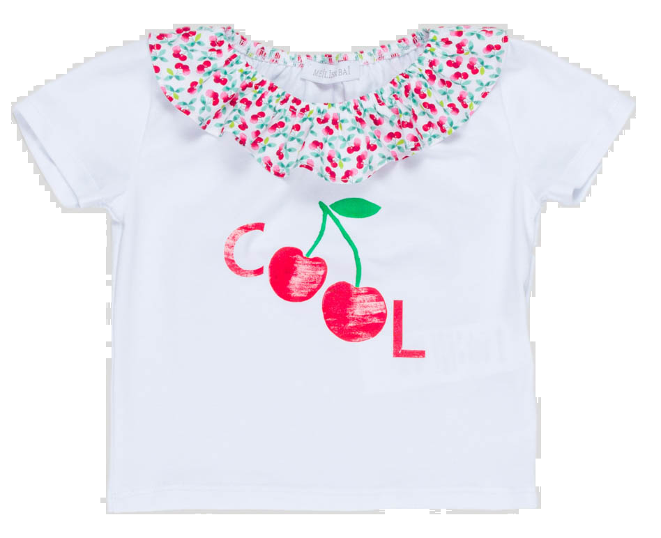 T-Shirt Neonata Maglietta con Rouche Mailisa Bai - Fl5244