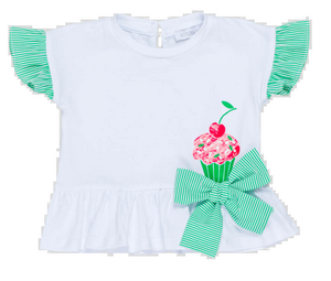 T-Shirt Neonata Maglietta con Fiocco Mailisa Bai - Fl5086