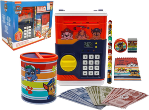 Salvadanaio Elettronico Paw Patrol con Accessori in Confezione Regalo - Pw19832