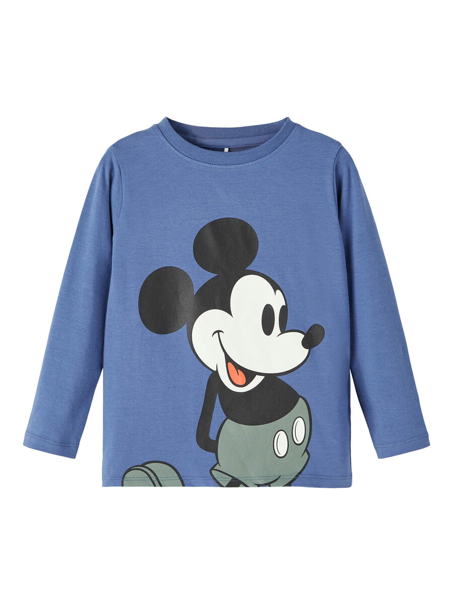 T-Shirt M.l. Mickey Mouse DISNEY Topolino Maglietta Bambino 95%co 5%ea - 13212490blu