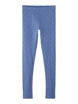 Leggings con Pois Pantaloni Ragazza - 13212336celeste