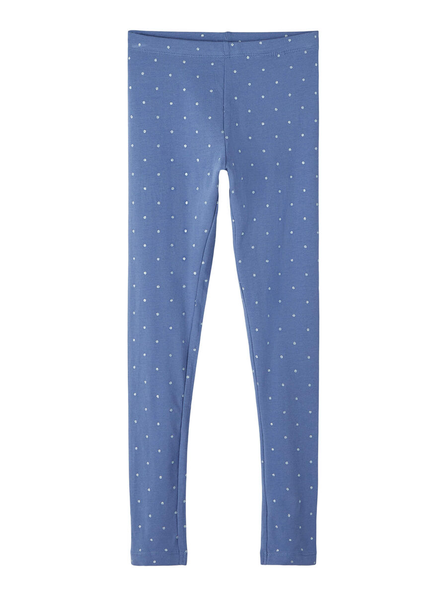 Leggings con Pois Pantaloni Ragazza - 13212336celeste