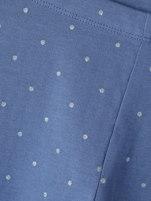 Leggings con Pois Pantaloni Ragazza - 13212336celeste
