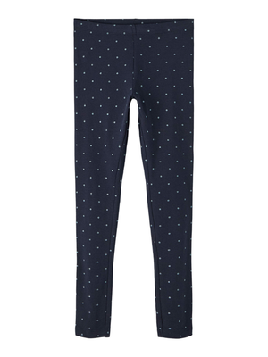 Leggings con Pois Pantaloni Ragazza - 13212336blu