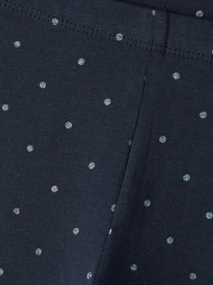 Leggings con Pois Pantaloni Ragazza - 13212336blu