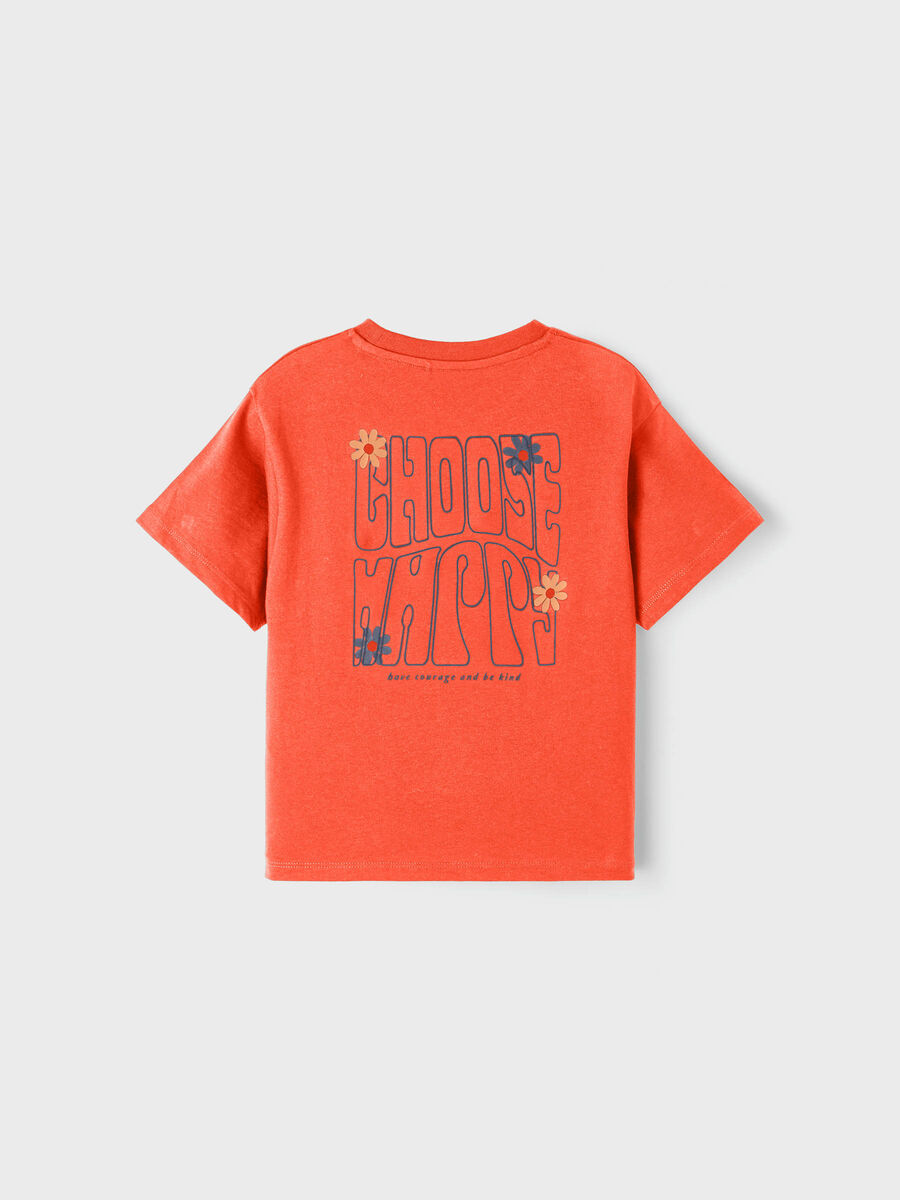 T-Shirt M.c. Maglietta Ragazza 100%co - 13212128arancio