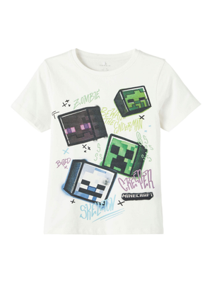 T-Shirt M.c. Minecraft Maglietta Ragazzo - 13212584bianco