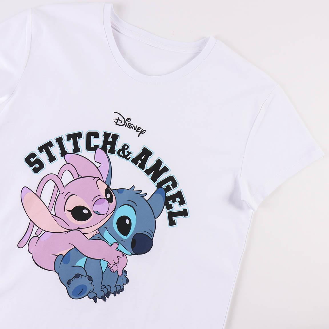 T-Shirt M.c. Lilo & Stitch Angel Maglietta 100% Co - 0327