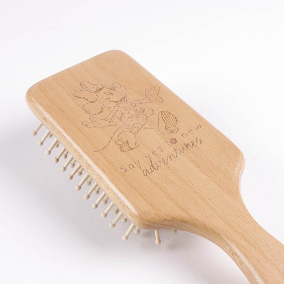 Spazzola Piatta per Capelli in Legno Minnie Mouse DISNEY 22 CM - 2327