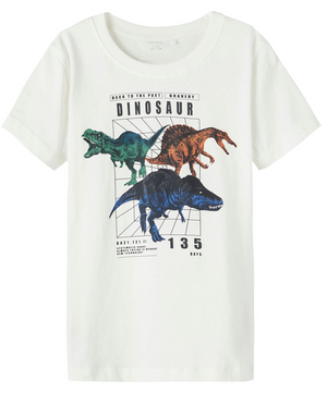 T-Shirt M.c. Dinosauri Maglietta Ragazzo - 13213230bianco