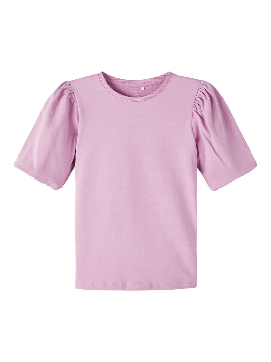 T-Shirt M.c. Manica a Sbuffo Maglietta Bambina - 13213333rosa