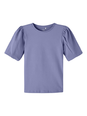 T-Shirt M.c. Manica a Sbuffo Maglietta Bambina - 13213333viola