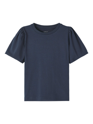 T-Shirt M.c. Manica a Sbuffo Maglietta Bambina - 13213333blu