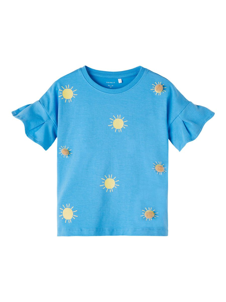T-Shirt M.c. Maglietta con Applicazioni Bambina - 13215688blu