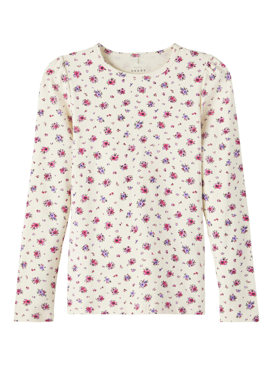 T-Shirt M.l. Maglietta Stampa Floreale Bambina 95%co 5%ea - 13212387beige