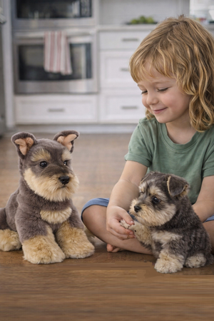 Peluche Hugo Cane Schnauzer Cm. 25 Pupazzo Lelly - 642300