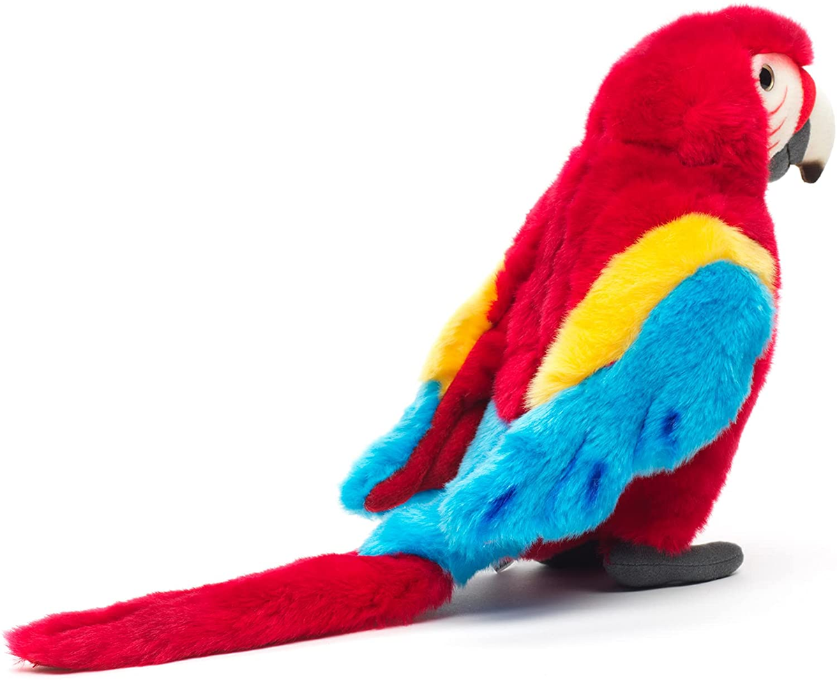 Peluche Pappagallo Tropicale Ara Scarlatta Cm. 25 Pupazzo Lelly - 650006