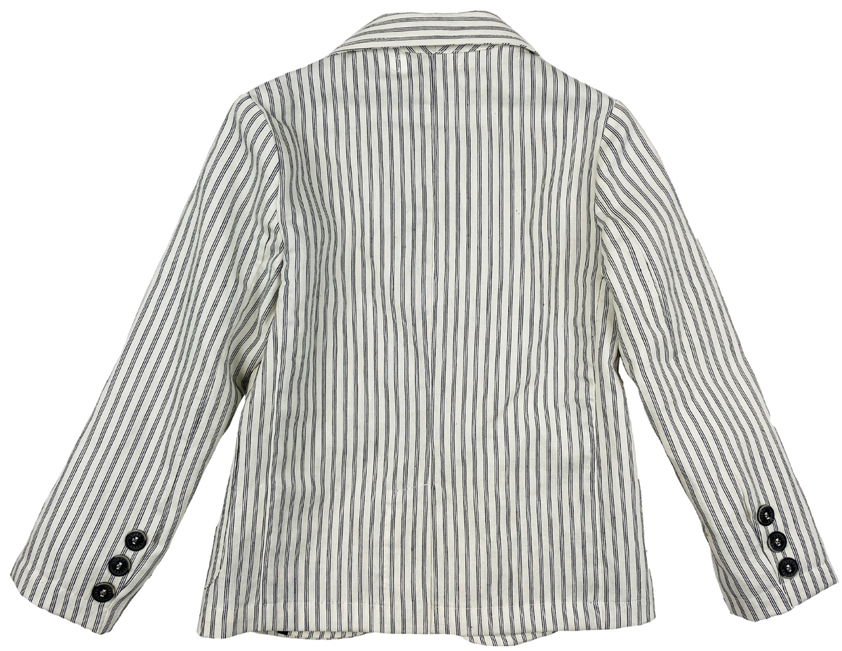 Giacca Bianca Gessato Bambino Yours 3/7 Anni - Ay4213