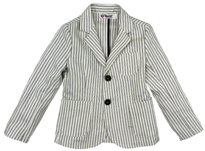 Giacca Bianca Gessato Bambino Yours 3/7 Anni - Ay4213