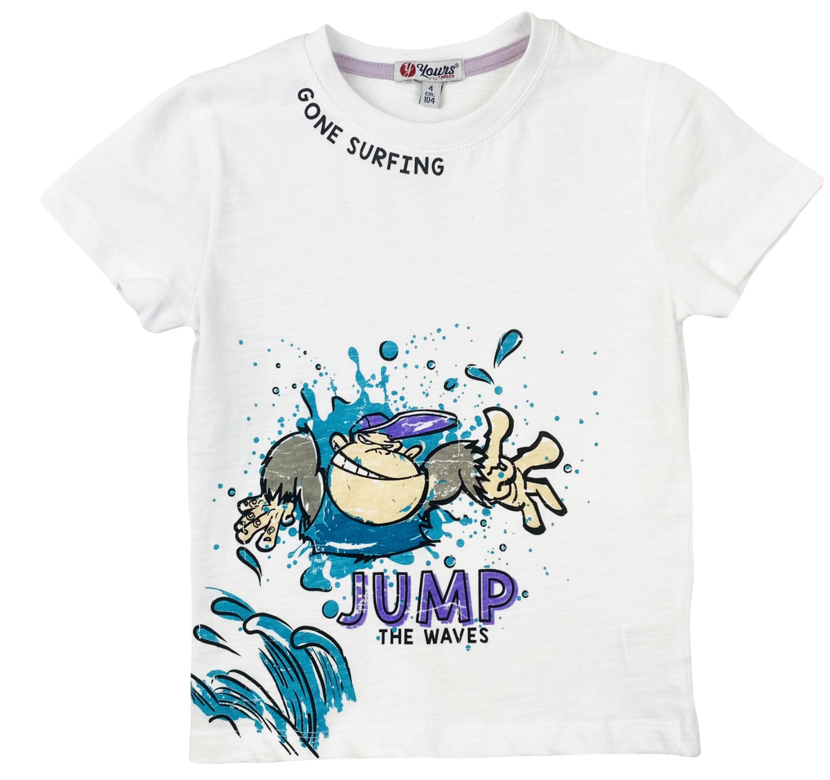 T-Shirt Yours Manica Corta Bambino 3/7 Anni - Ay4321